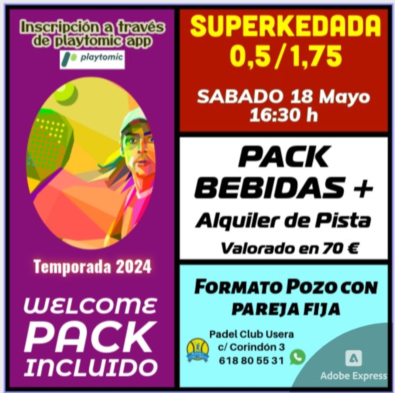 SUPERKEDADA NIVEL 0,5/1,75 Welcome Pack + Premios