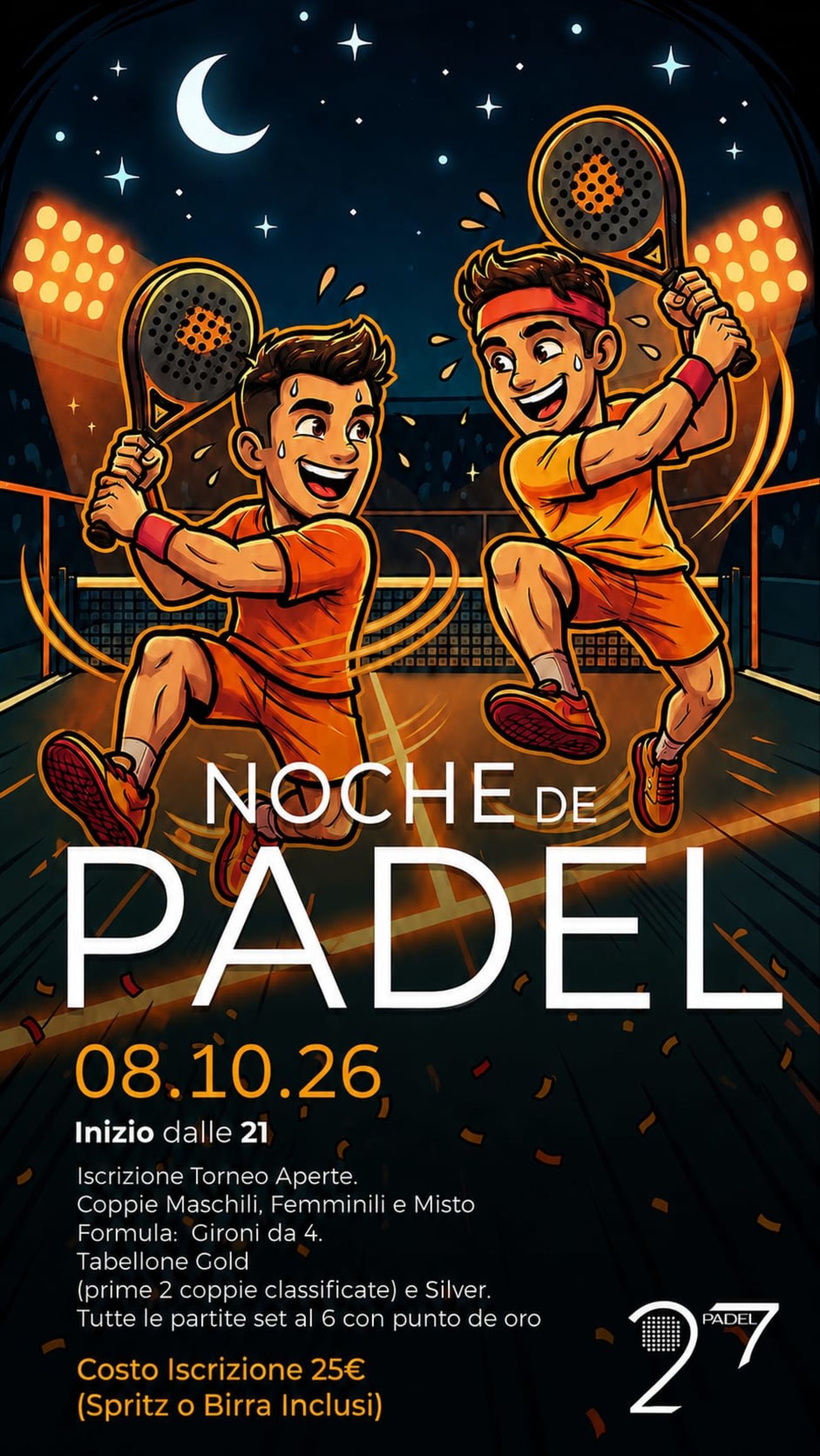 🌜08.10 LA NOCHE DE PADEL🌛