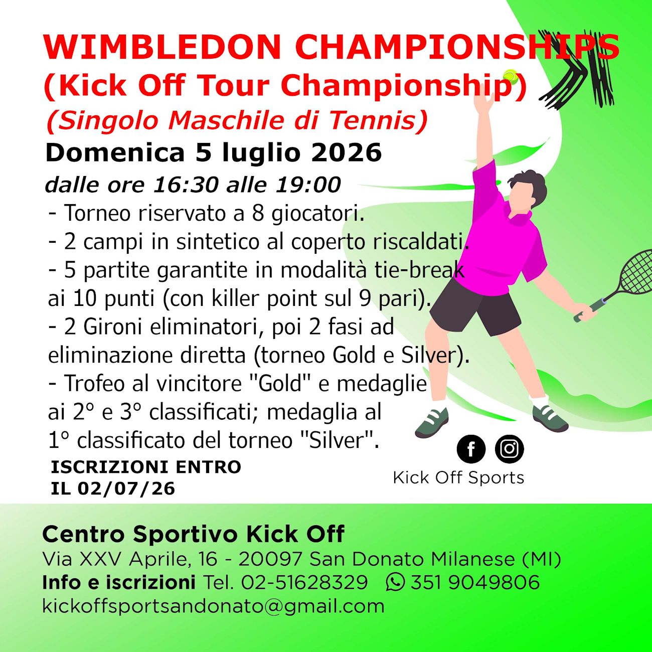 WIMBLEDON CHAMPIONSHIPS (singolare maschile)