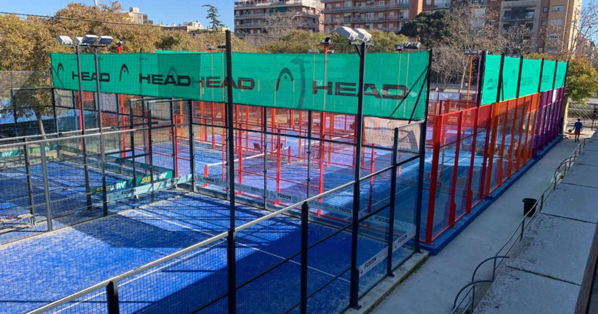 Padel court at Fespadel Can Dragó, Barcelona