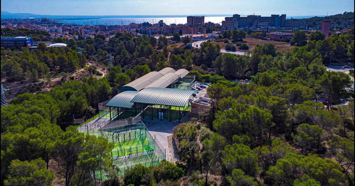 Cancha de pádel en Pins Padel Club, Sa Teulera