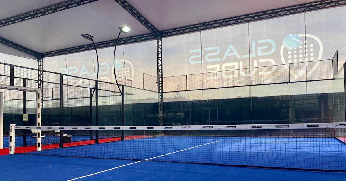 Padel court at Glass Cube Padel Center Juriquilla, Santiago de Querétaro