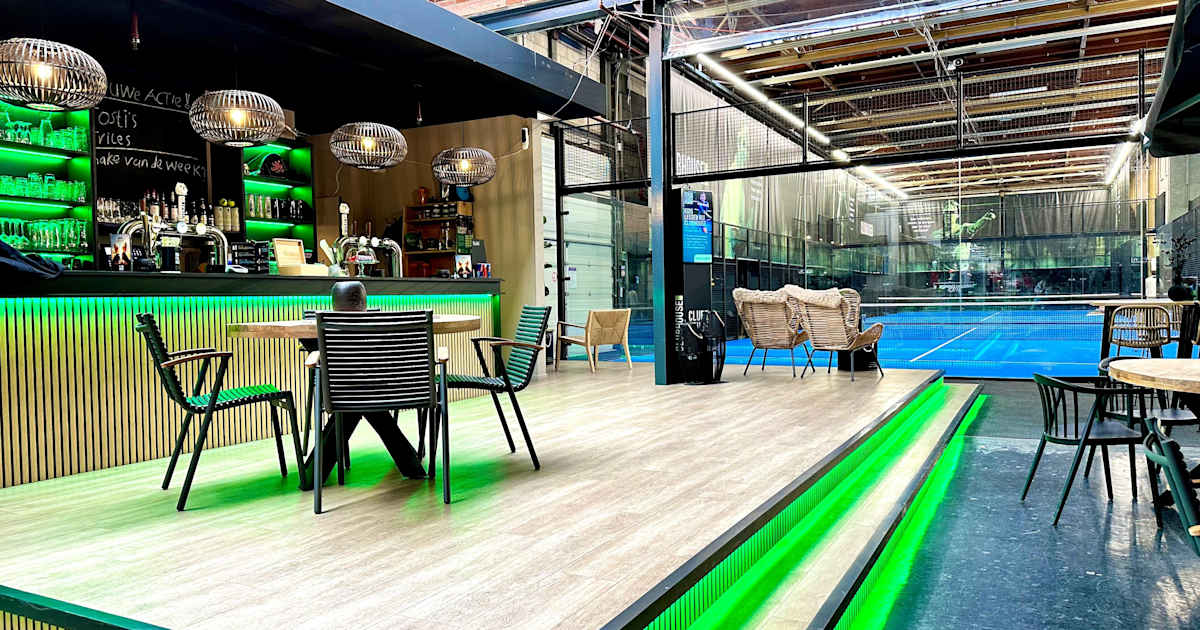 Cancha de pádel en Clubhouse - Padel & Ping Pong, Beverwijk