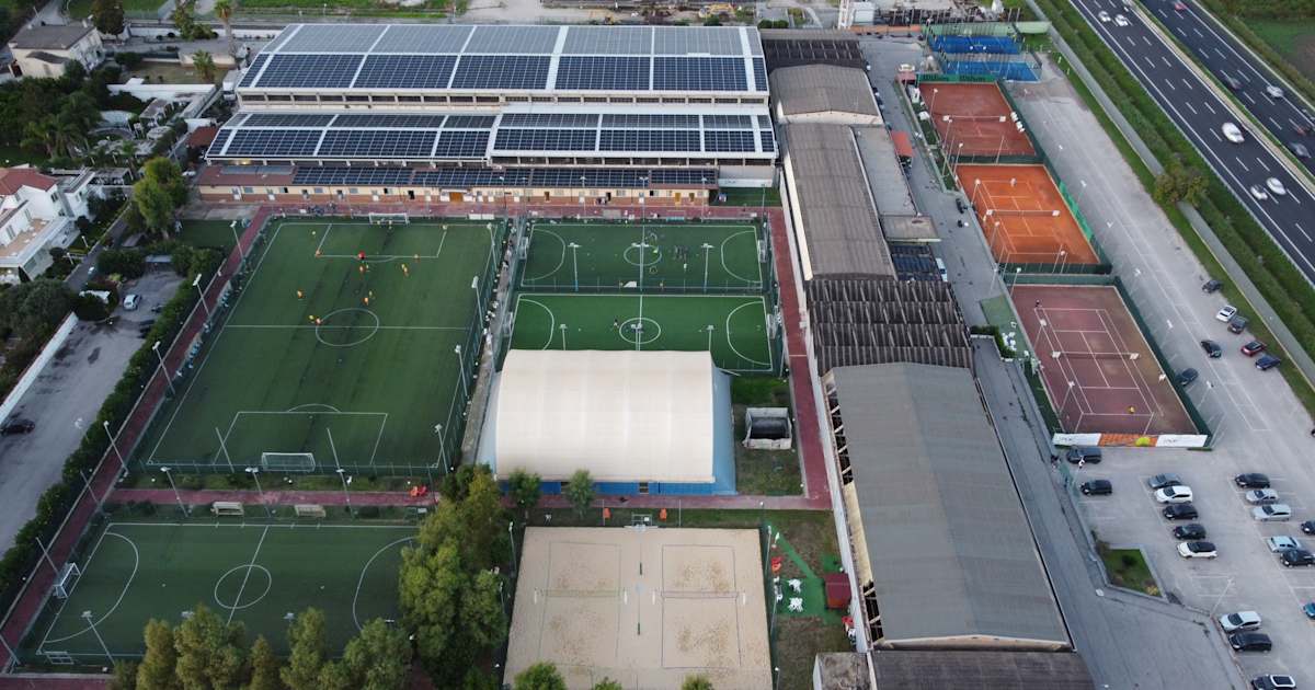Cancha de pádel en Sport Village Campania ASD, Caivano
