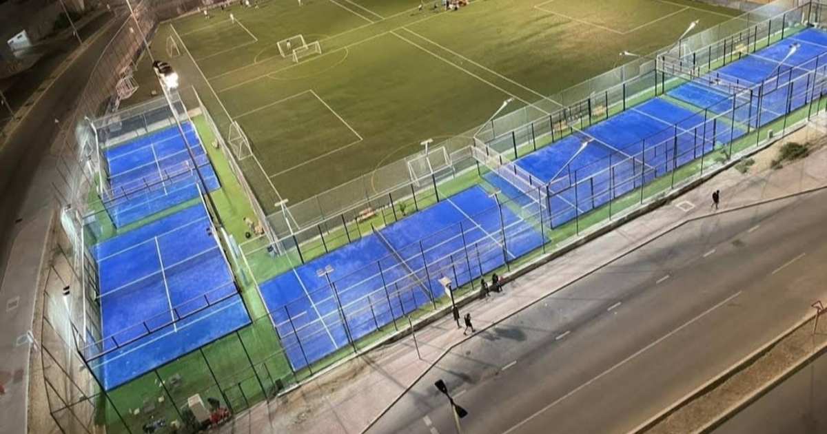 Padel court at Padelista Rawdhat Branch, Abu Dhabi