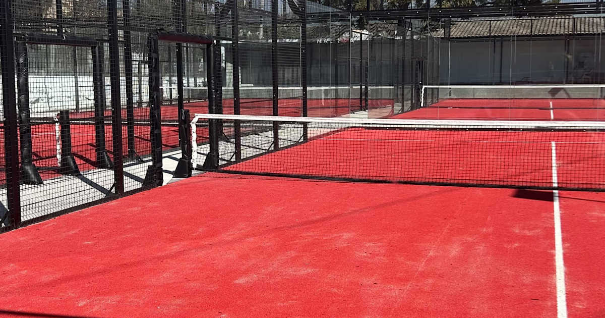 Padel court at Marava Padel, San Agustín