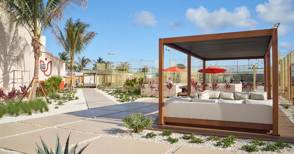 Padel court at Ultra Padel Miami - Magic City, Miami