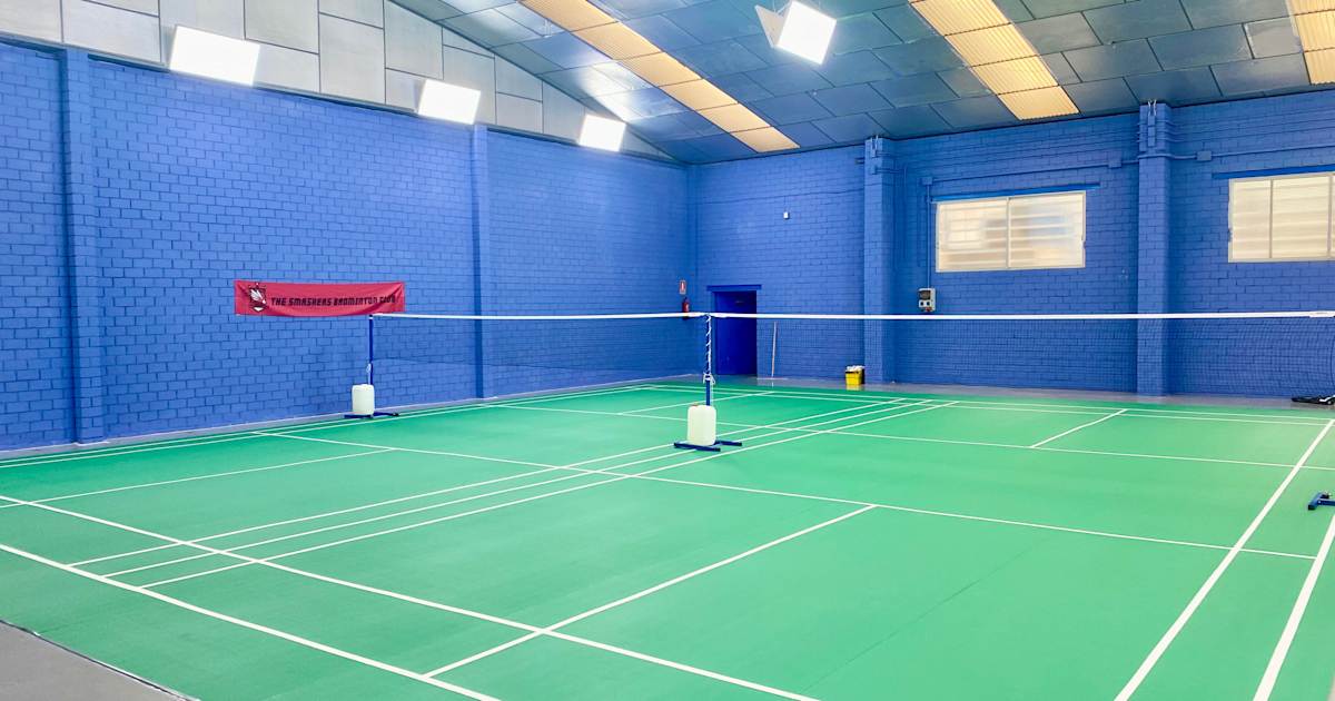 Cancha de pádel en The Smashers Badminton Club, Madrid