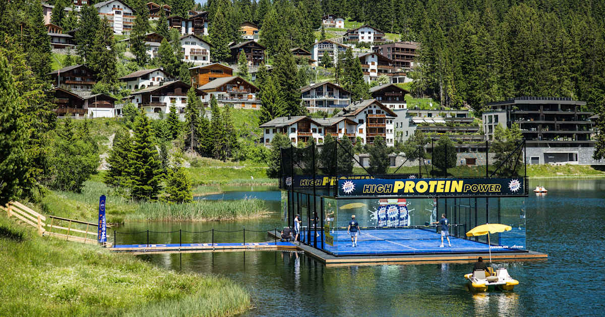 Cancha de pádel en Arosa Padel, Arosa