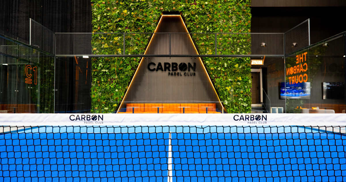 Cancha de pádel en Carbon Padel Club, Manchester