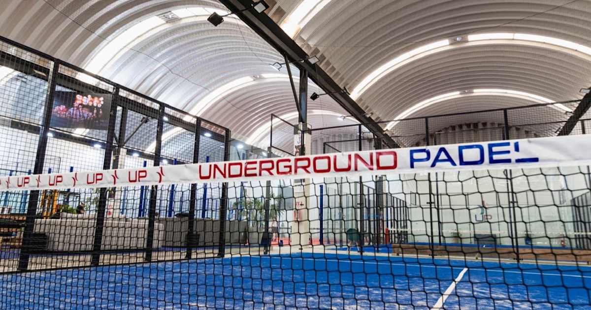 Cancha de pádel en Underground Padel, Ciudad de México