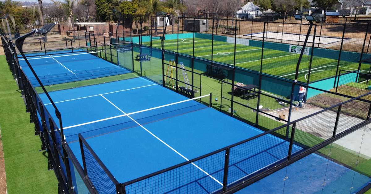 Padel court at Game Point Sports Center, Sandton