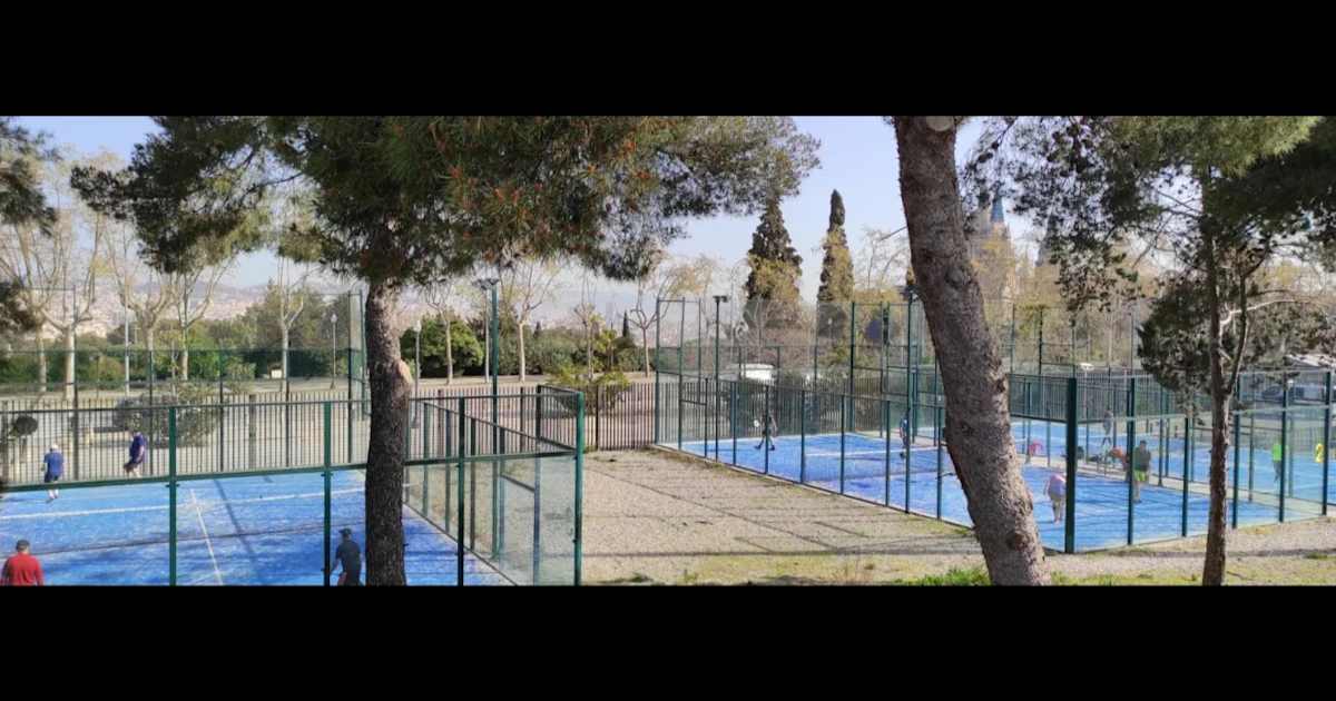 Padel court at Forus Picornell, Barcelona