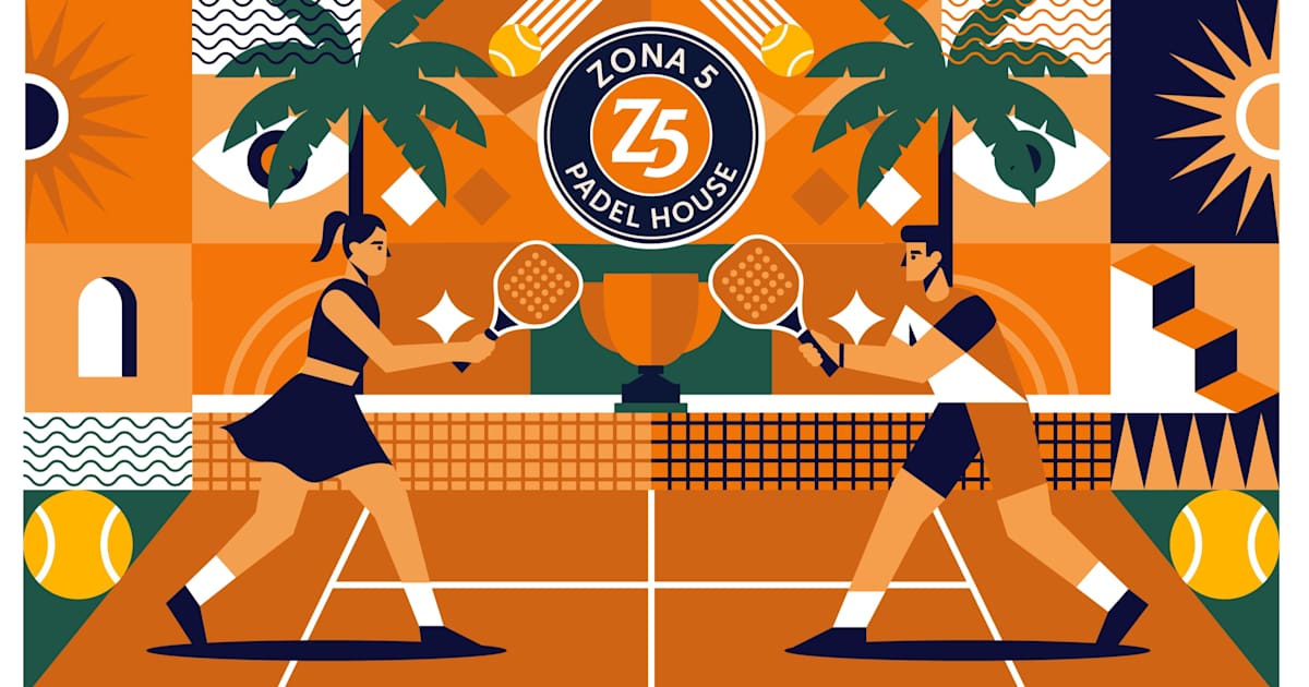 Cancha de pádel en Zona 5 Padel Haus Cancún, Cancún