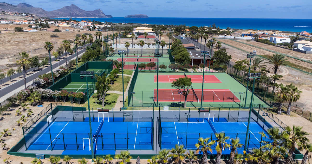 Cancha de pádel en Porto Santo Racket Center, Campo de Baixo