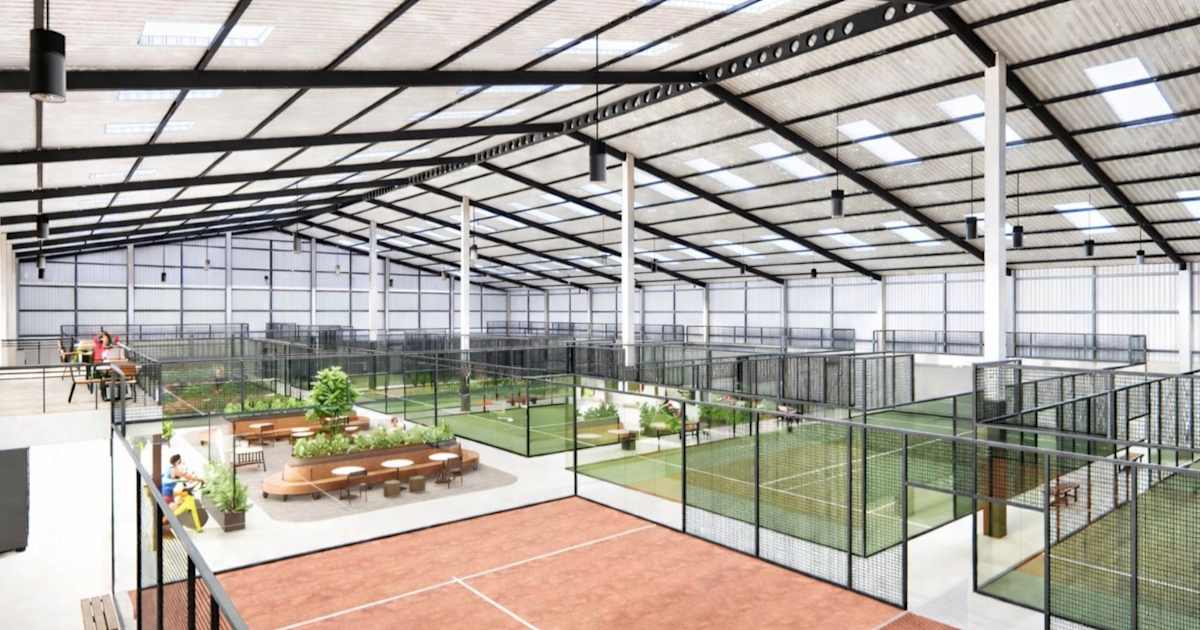 Cancha de pádel en Encourt Padel & Wellness, Colney Street