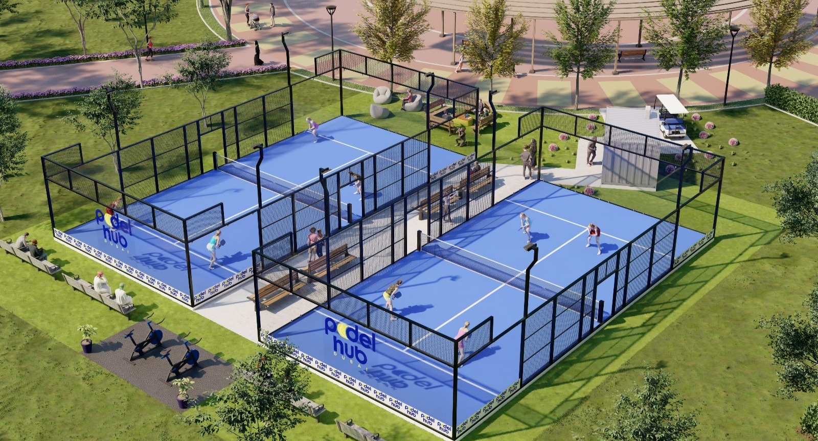 Padel Hub Dubai padel courts