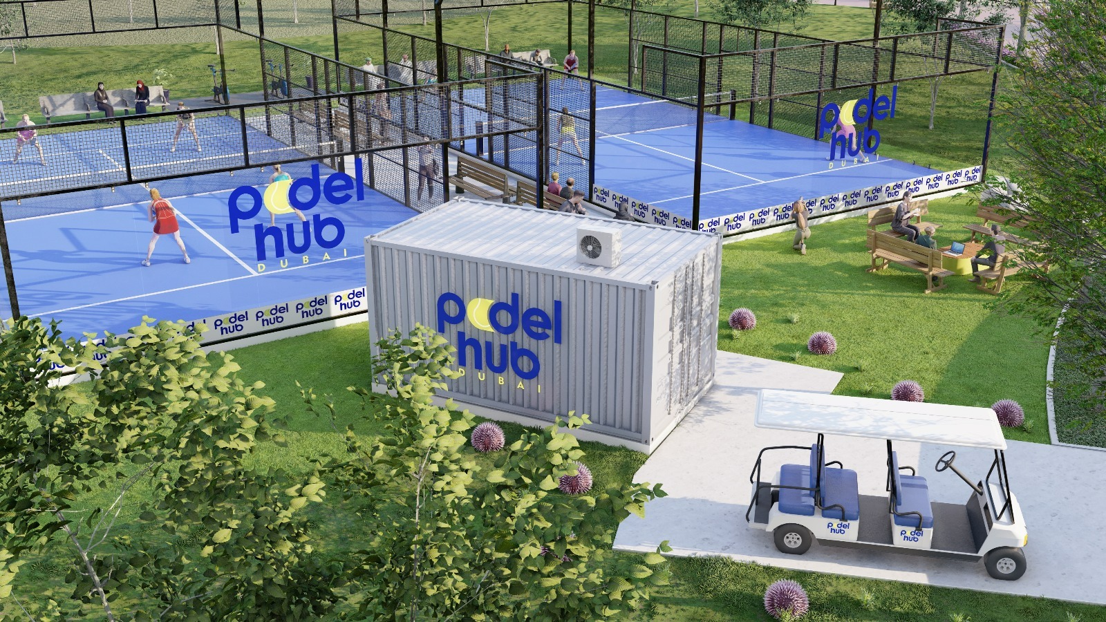 Padel Hub Dubai padel courts
