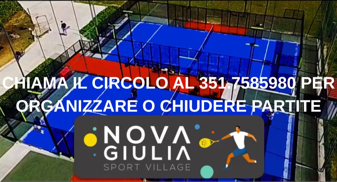 Campi e struttura di NovaGiulia Sport Village