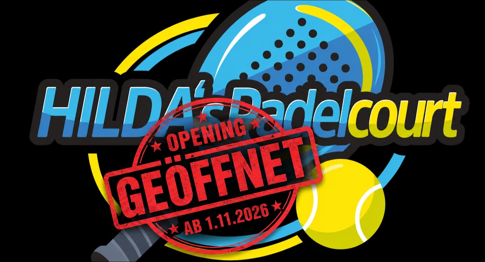 Opening 01.11.2026 - HILDA-Indoor Padel Stadtlohn