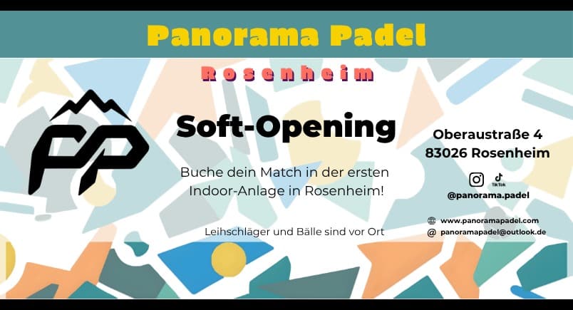 Panorama Padel Rosenheim I coming soon