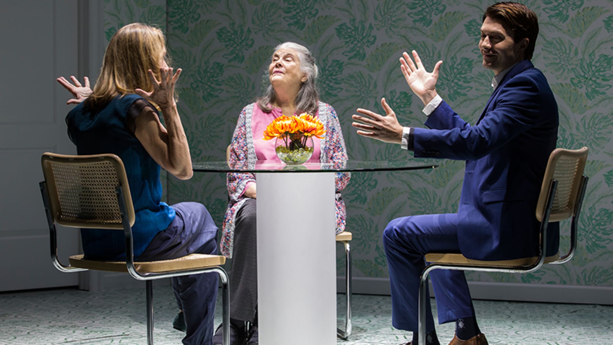 Lisa Emery, Lois Smith, and Noah Bean; photo by Jeremy Daniel