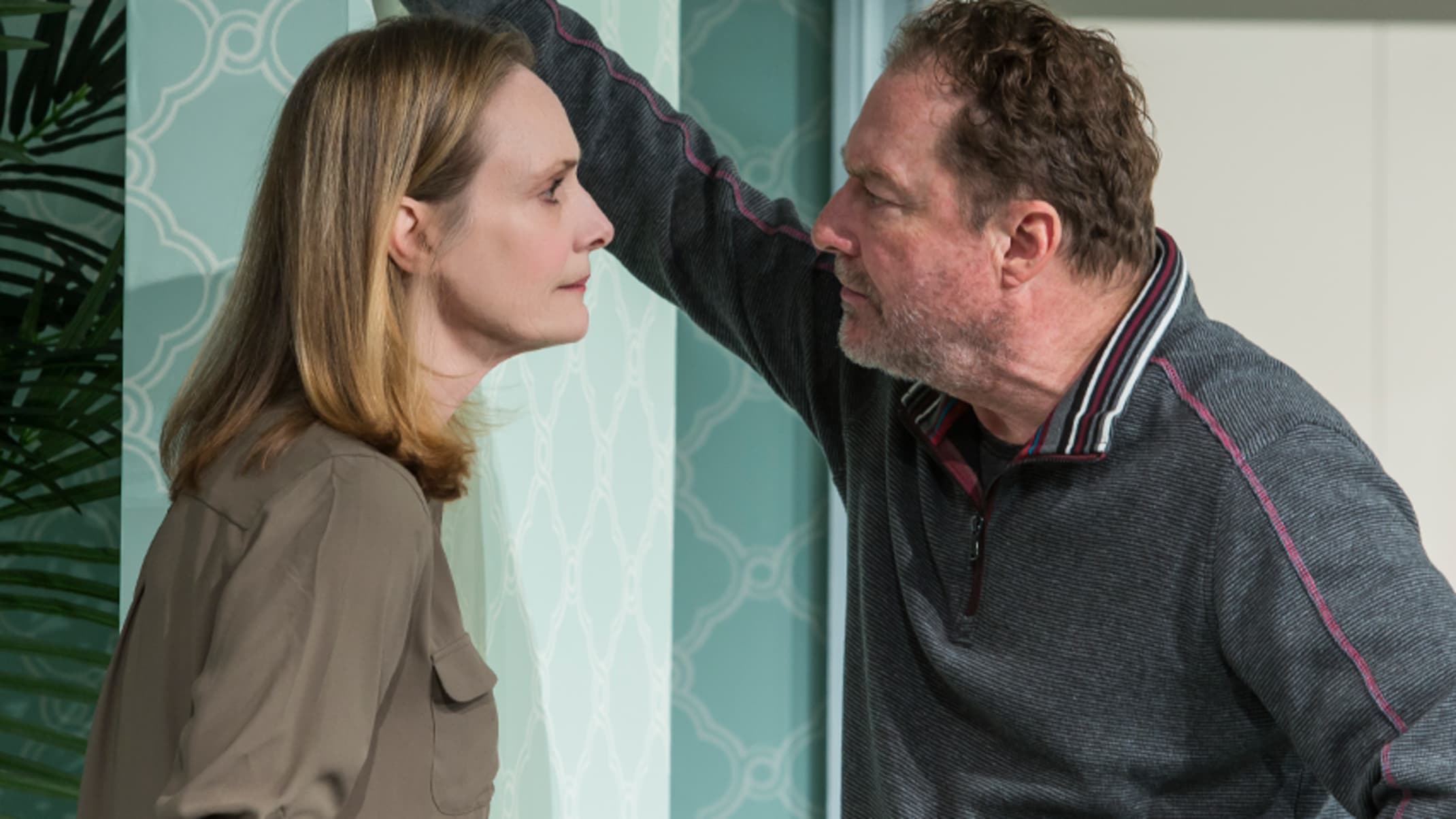 Lisa Emery and Stephen Root; photo by Jeremy Daniel