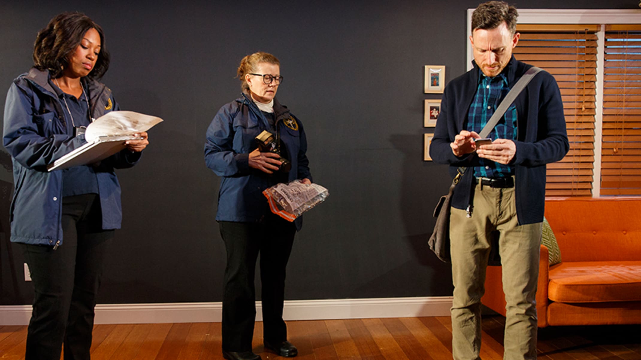 Marinda Anderson, Lynne McCollough, and Brad Heberlee; photo by Joan Marcus
