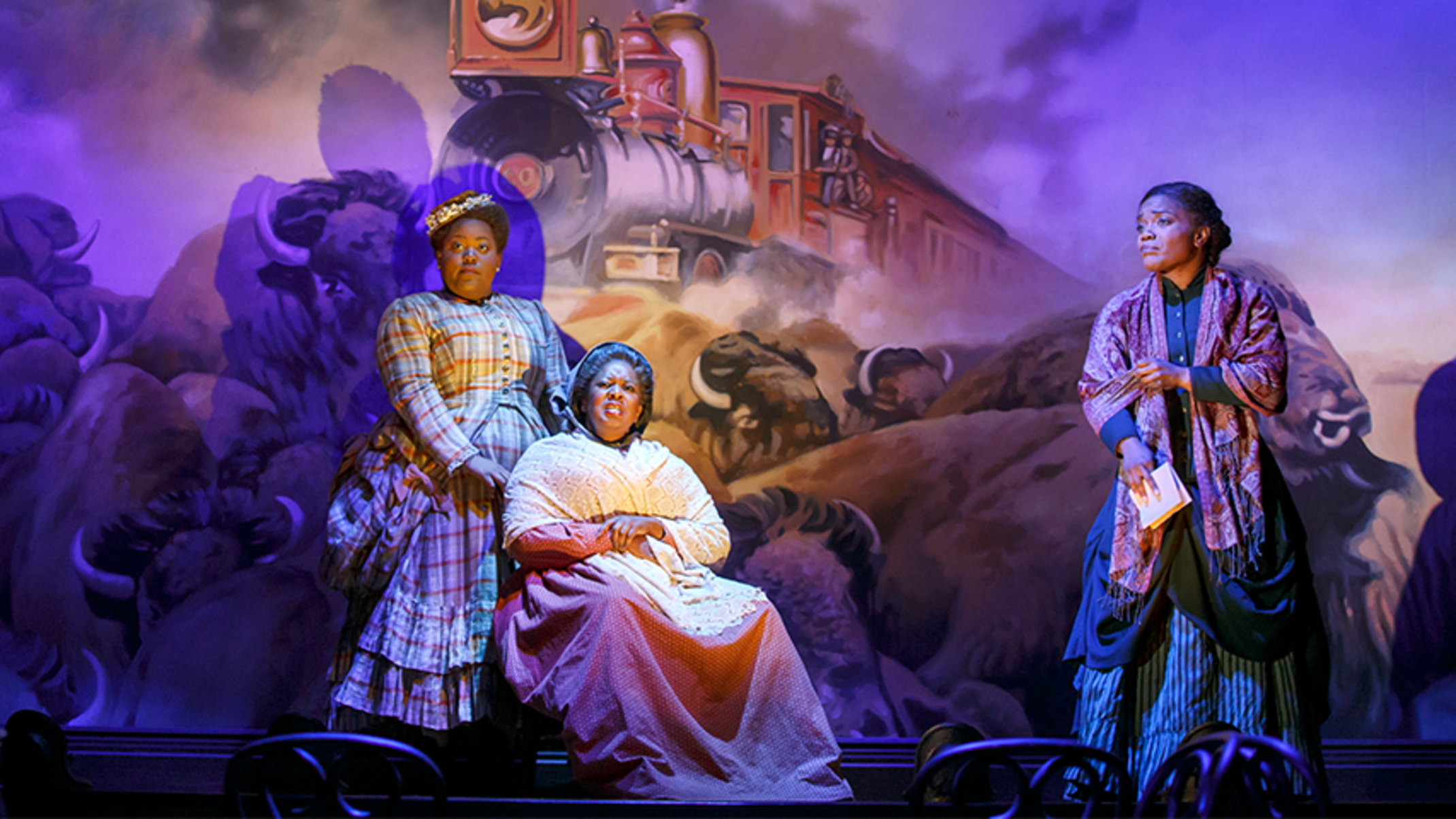 Ashley D. Kelley, Natasha Yvette Williams, and Kenita R. Miller; photo by Joan Marcus