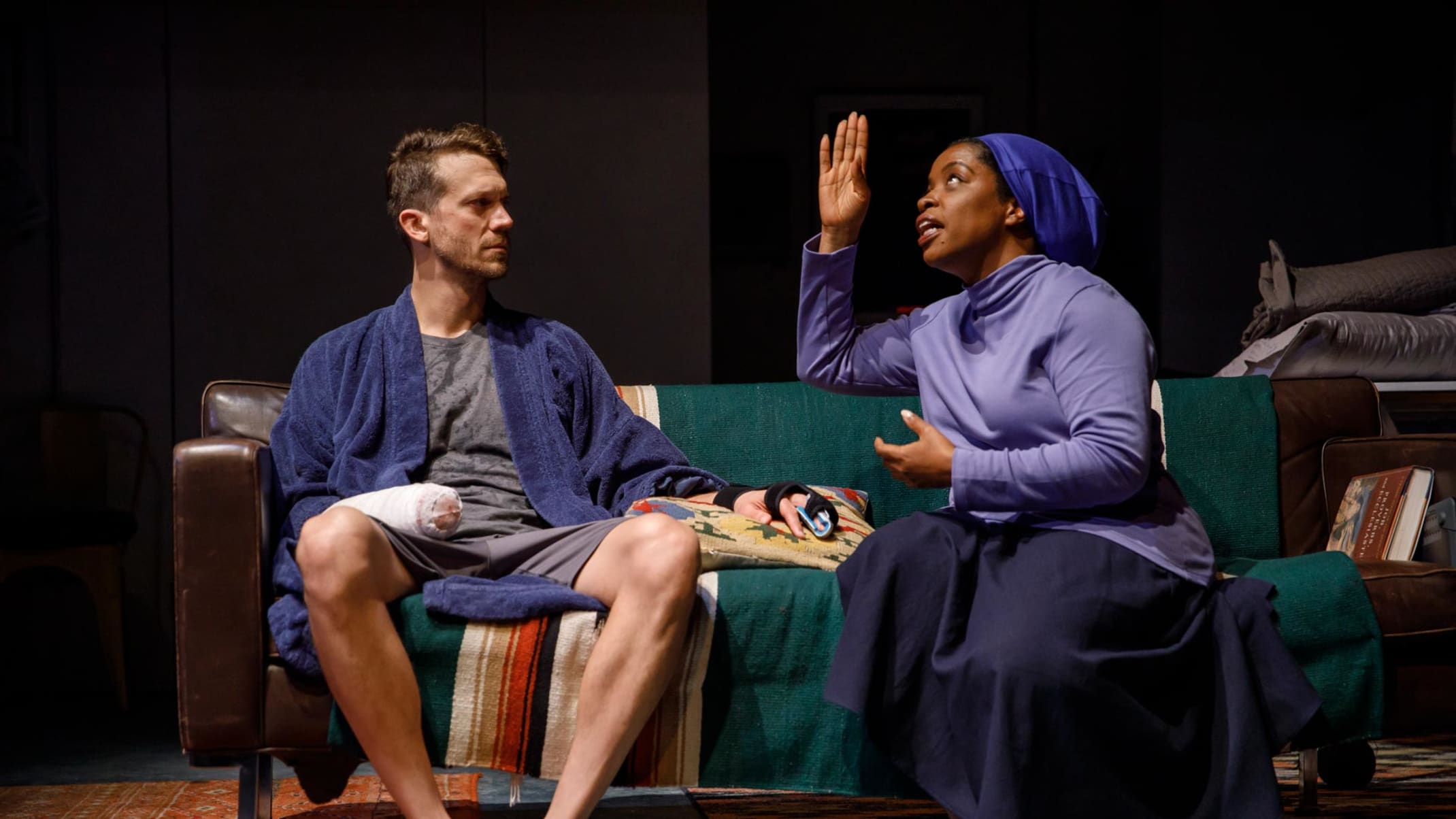 Russell Harvard and Gameela Wright; photo by Joan Marcus