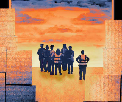 In the Amazon Warehouse Parking Lot