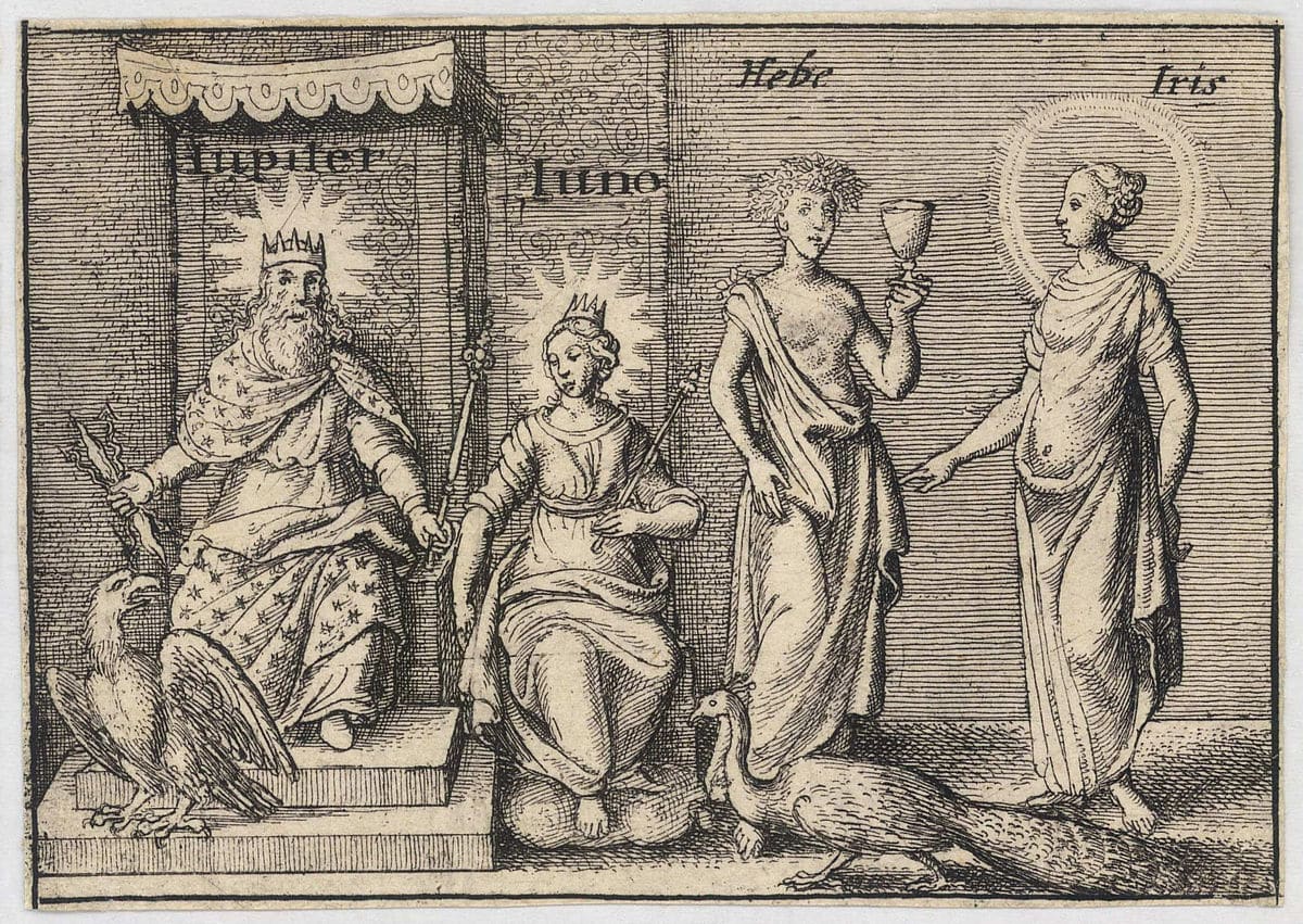 Hollar, Wenceslaus. The Greek Gods, Jupiter. ca 1660. Etching.