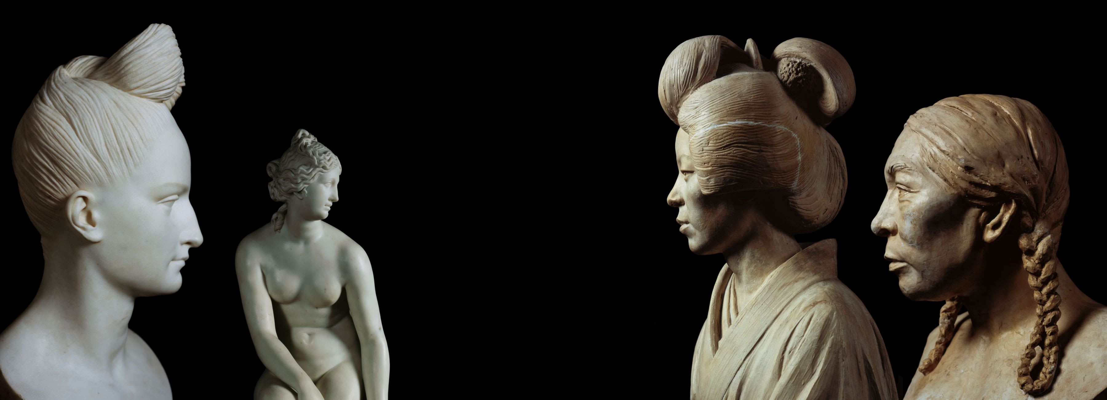 Black and white cutout of dog with gas mask stands on a NYC subway seat