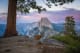 Yosemite National Park View of deer and Half Dome at sunset from Glacier Point, Yosemite