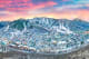 Utah Aerial view of Park City at sunset