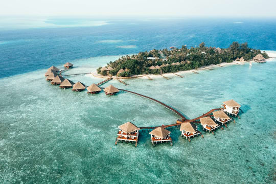 Aerial View of Maldives