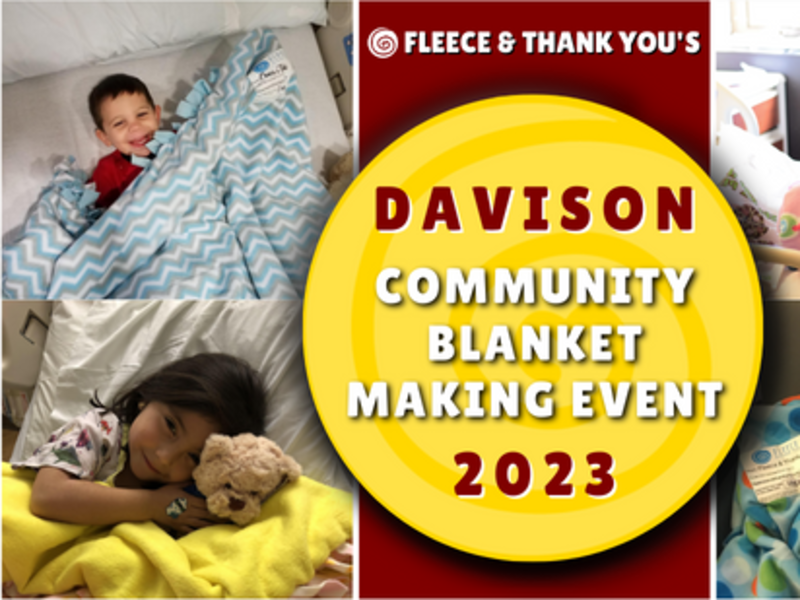 Support Davison Community Blanket Making Event PledgeIt for Charities
