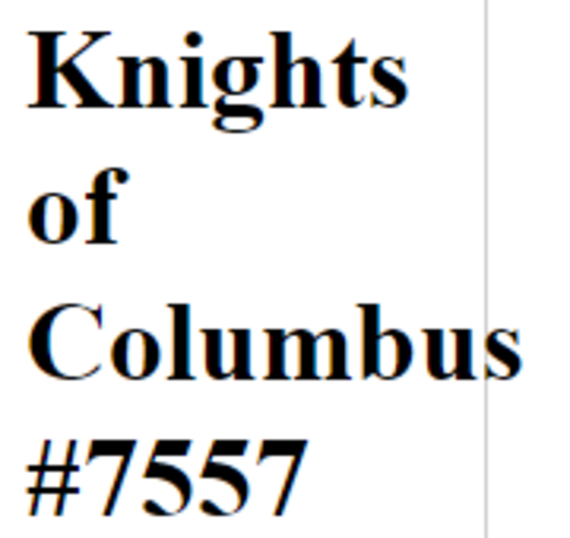 Knights of Columbus #7557