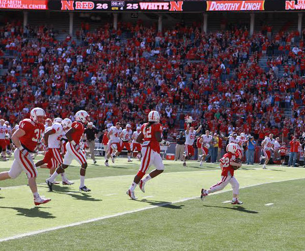 Jack Hoffman of Team Jack Foundation scores touchdown