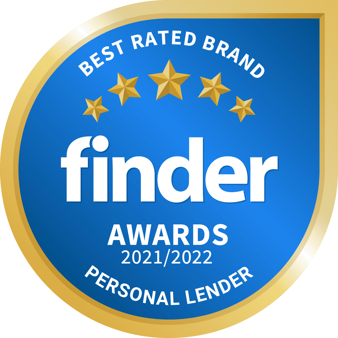 Plenti's 2021/2022 Finder award best rated brand personal lender