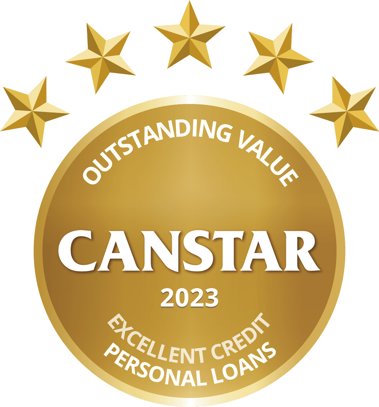 CANSTAR 2023 - Outstanding Value. Excellent Credit Personal Loans