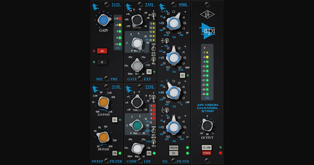API Vision Channel Strip by Universal Audio Producer Presets