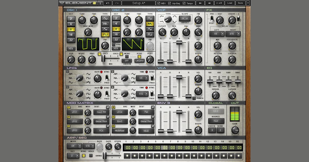 Waves element 2.0 virtual analog synth hotsell