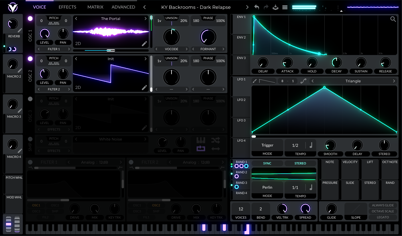 A screenshot of this preset’s configuration