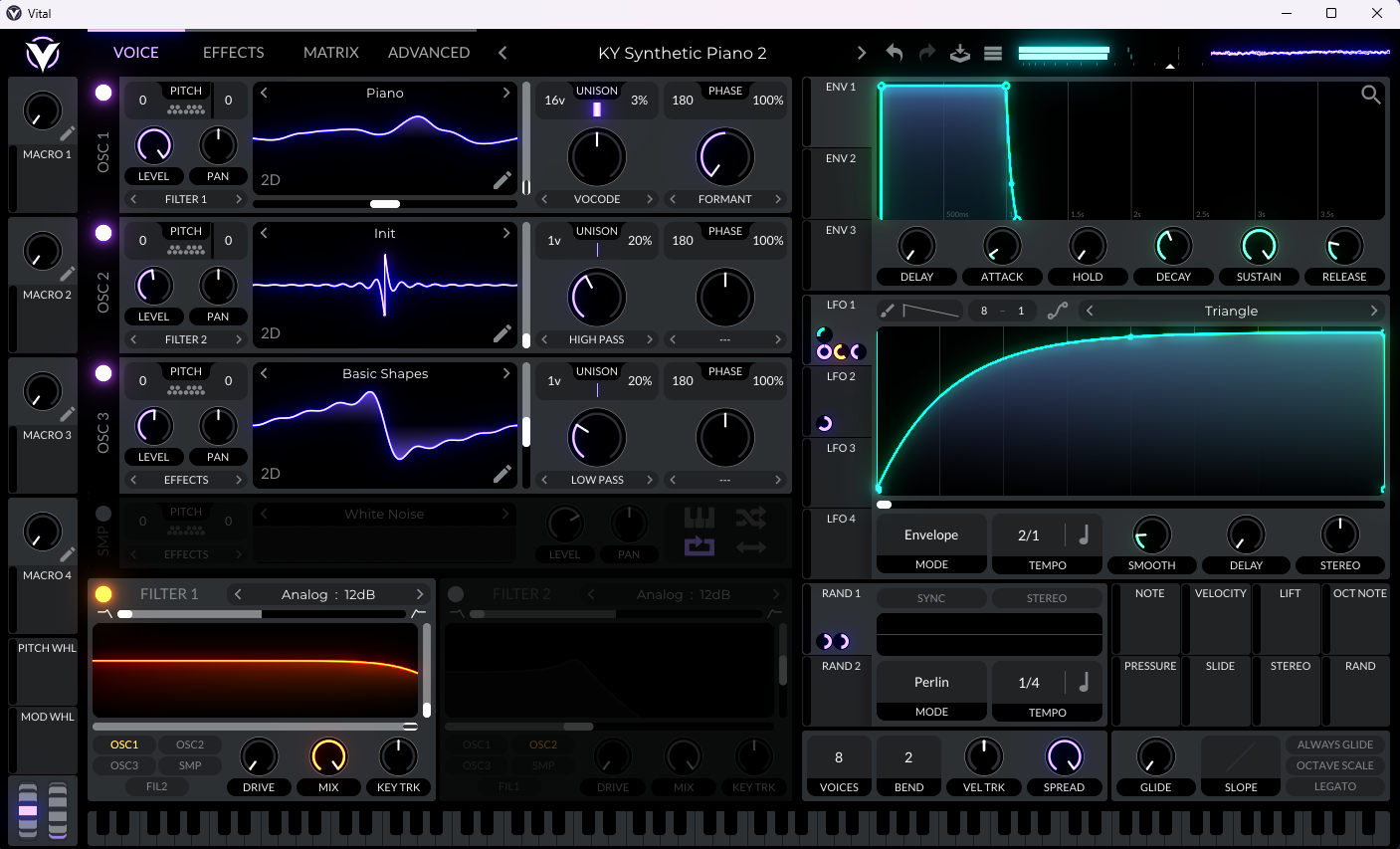A screenshot of this preset’s configuration