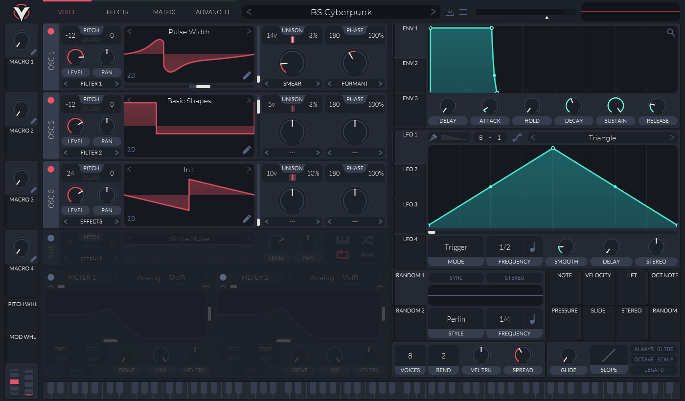 A screenshot of this preset’s configuration