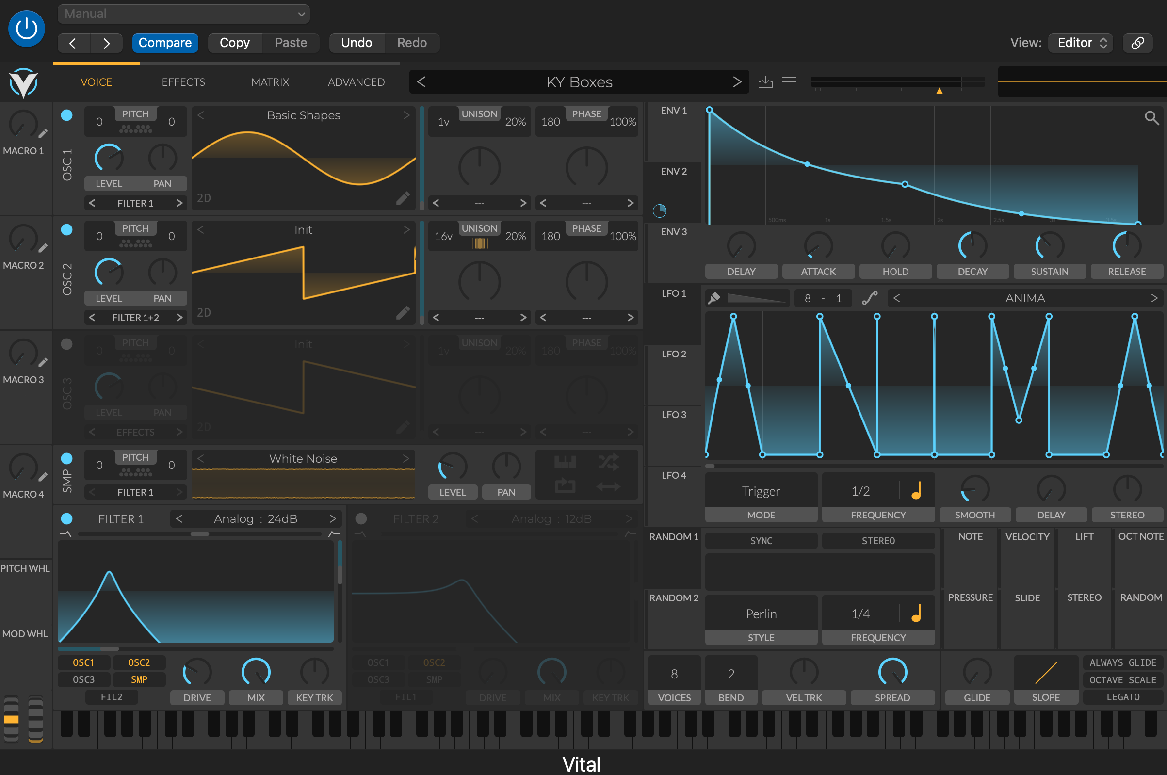 A screenshot of this preset’s configuration