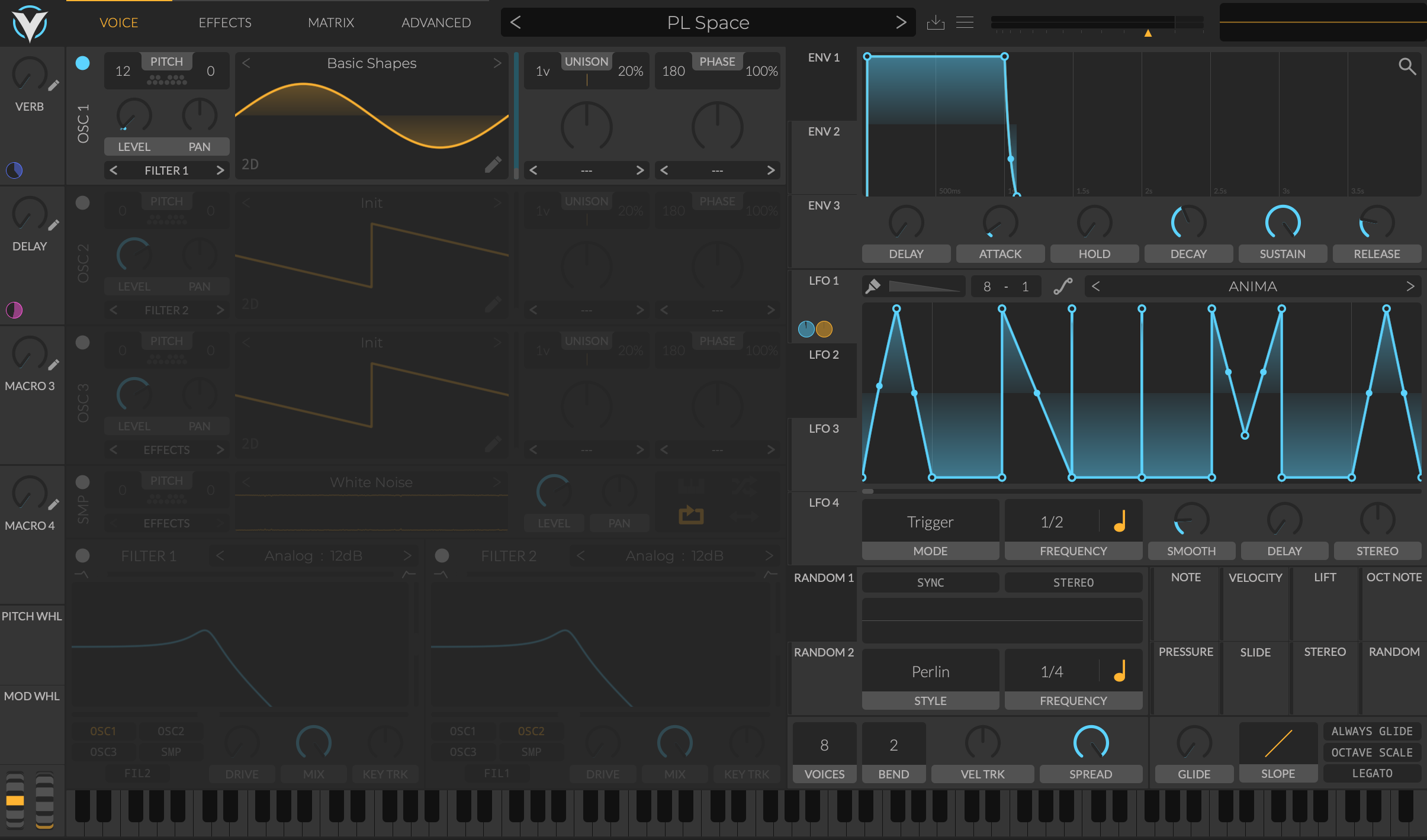 A screenshot of this preset’s configuration