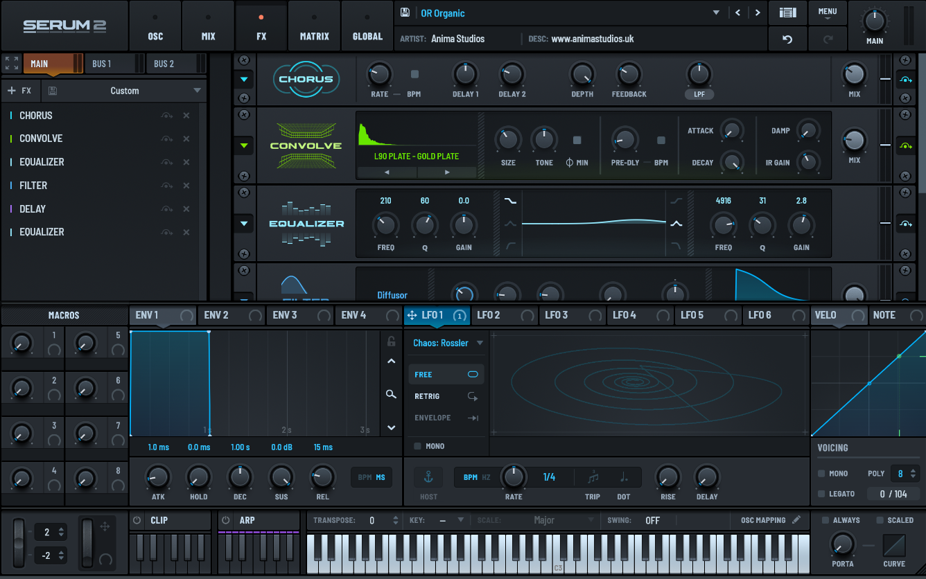 A screenshot of this preset’s configuration