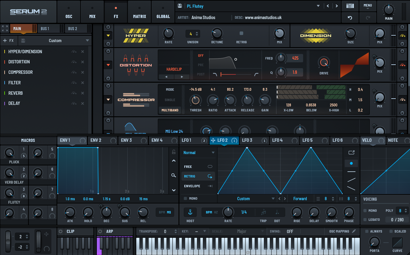 A screenshot of this preset’s configuration